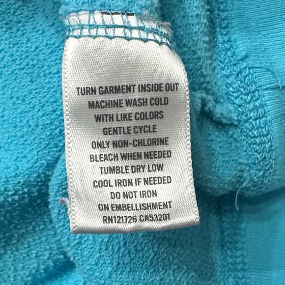 Aeropostale Teal Women's Hoodie Sweatshirt - Picture 9 of 9